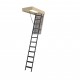 Folding attic staircase with metal steps LMK