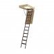 Folding attic staircase with metal steps LMS