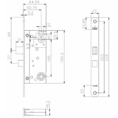 Slēdzene Dorma DL 912