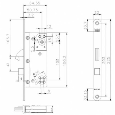 Slēdzene Dorma DL 919