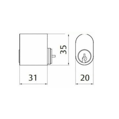 Scandinavian cylinder Mauer MLS