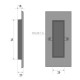 On Wall mounted sliding system handle Tupai 2650Q