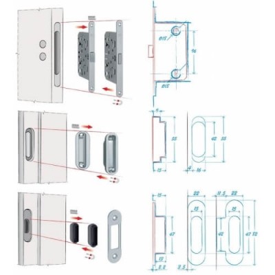 Magnetic lock Polaris WC AGB