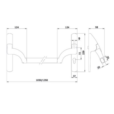 Iseo Palmo push-bar antipanik