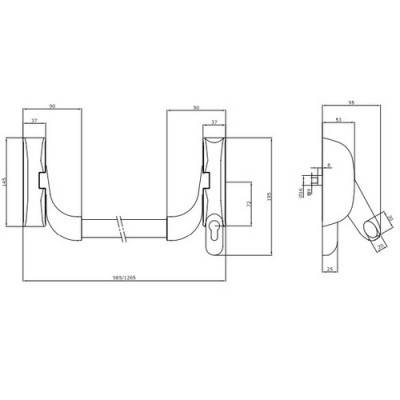Iseo Base push-bar antipanik