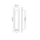 On Wall mounted sliding system handles Morelli MHS 150