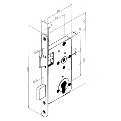 Ārdurvju slēdzene Abloy 4292