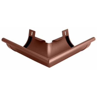 Steel gutter corner Flamingo, outer 125 mm