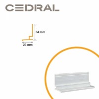 Sākuma profils CEDRAL CLICK vertikālai montāžai 3m