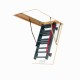 Folding attic staircase with metal steps LMK