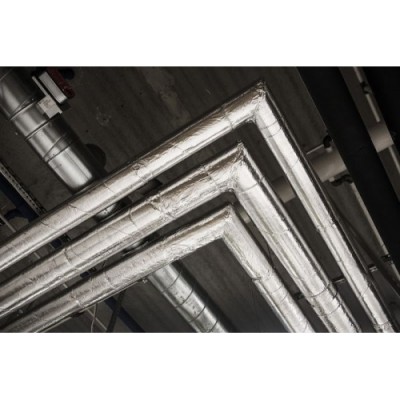 Akmens vates siltumizolācijas čaulas PAROC Hvac Section AluCoat T, biezums 40mm