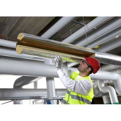 Akmens vates siltumizolācijas čaulas PAROC Hvac Section AluCoat T, biezums 40mm